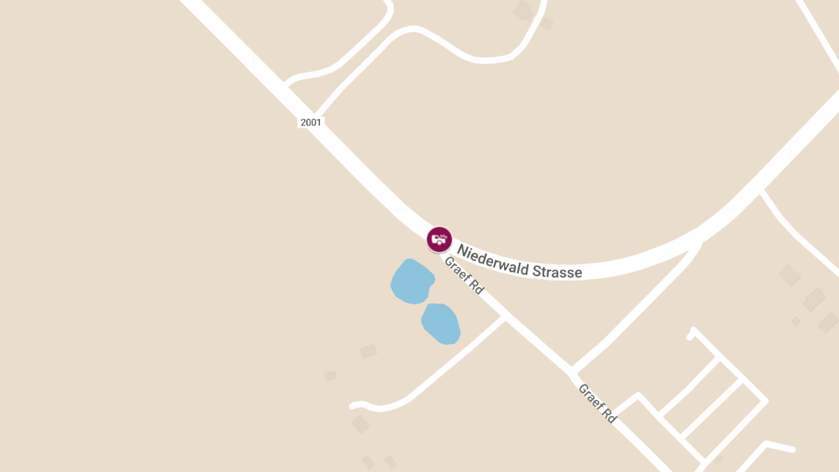 Rollover Crash With Injuries at Graef Rd and Niederwald Strasse