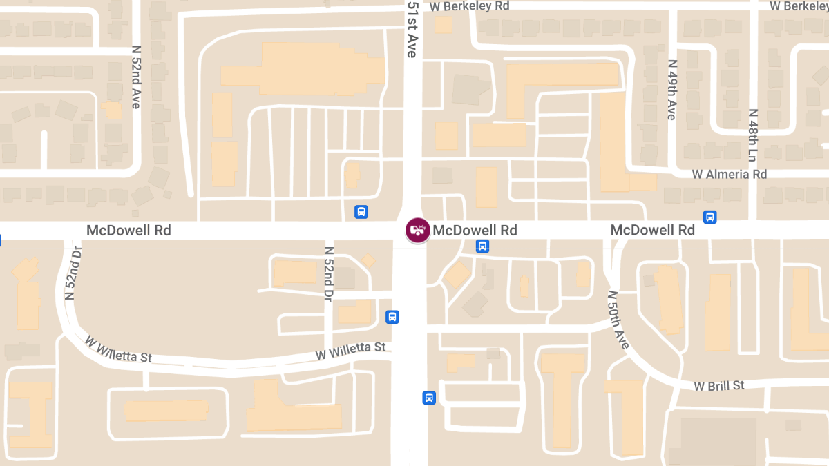 Rollover Crash With Injuries at N 51st Ave & W McDowell Rd