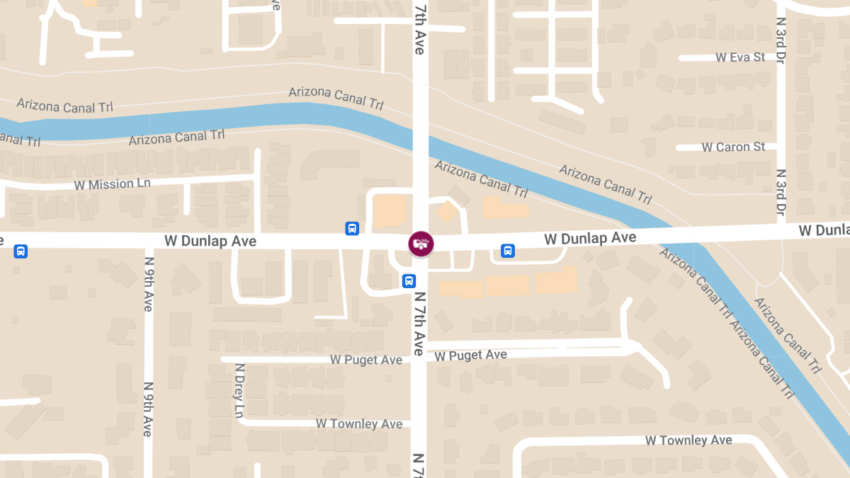 Rollover Crash With Injuries at N 7th Ave and W Dunlap Ave