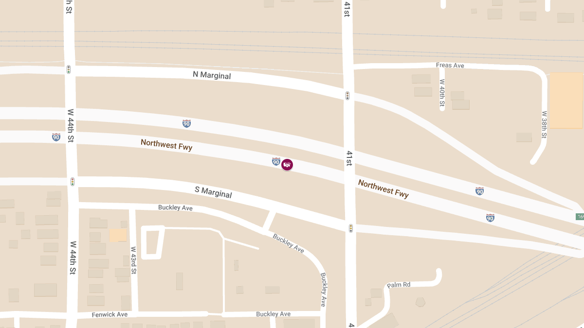 Rollover Crash on I-90 W Near W 41st St Leaves Multiple Injured
