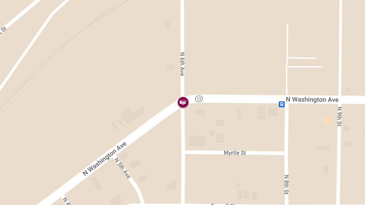 Rollover Crash with Injuries Reported at 6th & Washington