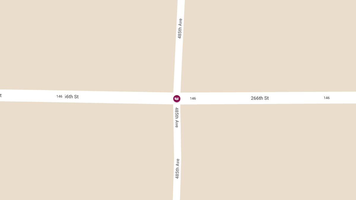 Rollover Crash with Injuries at 266th St & 485th Ave