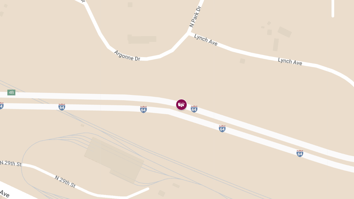 Rollover Crash with Injuries on I-64 Westbound at Milepost 5