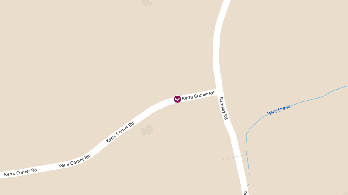 Rollover Crash with Injuries on Kerrs Corner Rd