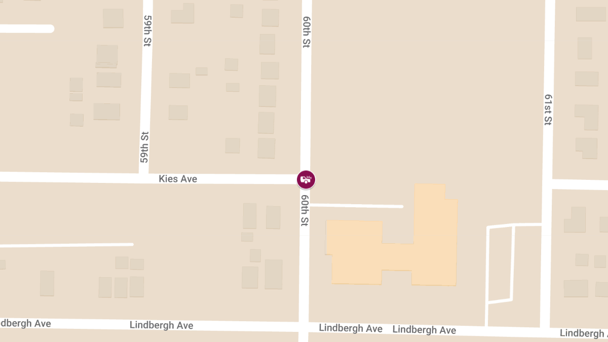 SUV and School Bus Collision with Injuries at 60th St & Kies Ave