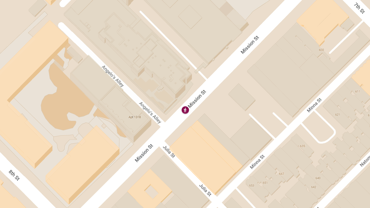 Scooter Collision with Injuries at 1160 Mission St