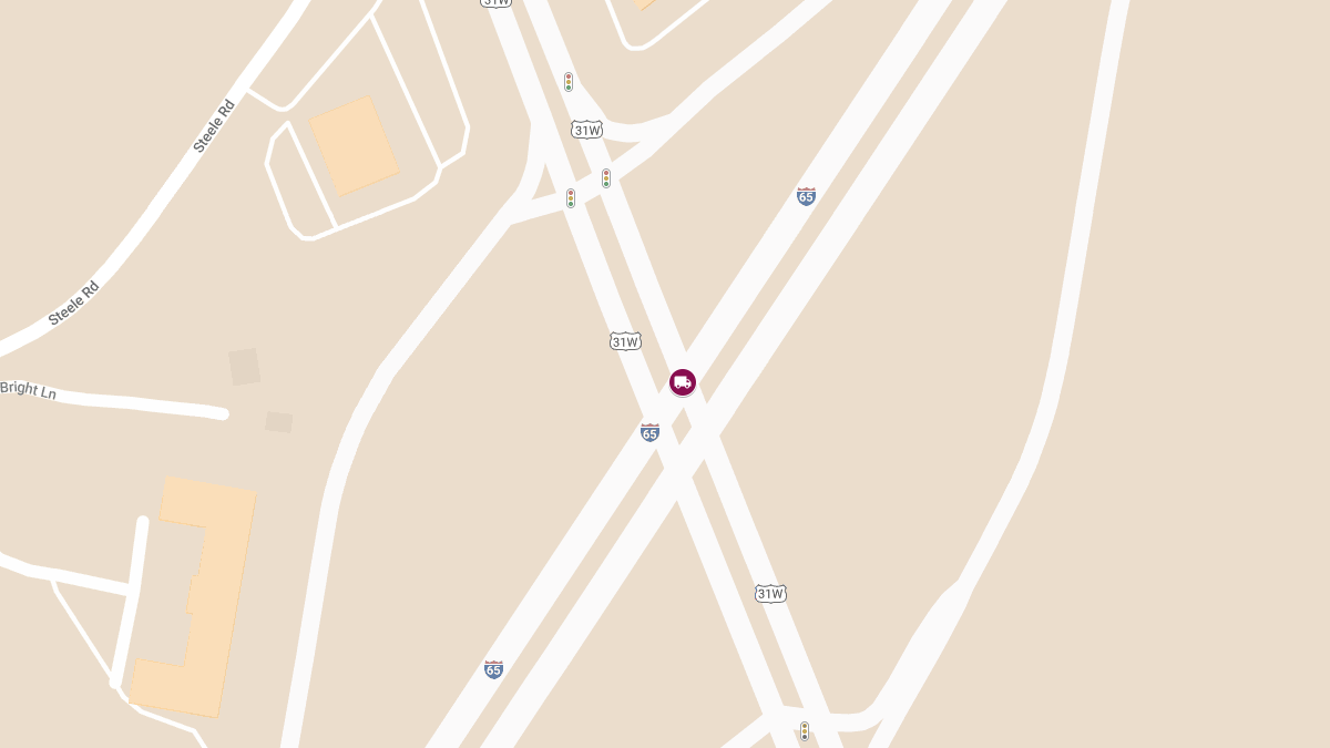 Semi-Truck Crash on Nashville Rd at I-65, Injuries Reported