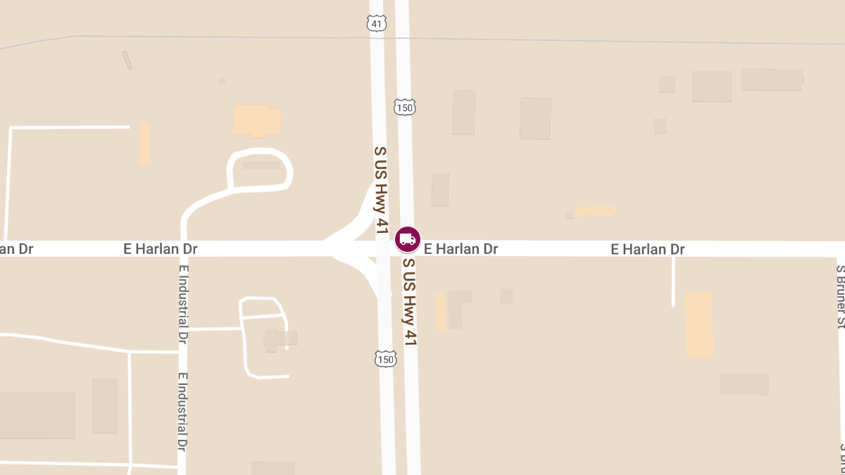 Semi-Truck vs. Vehicle Crash with Injuries at US 41 & Harlan Dr