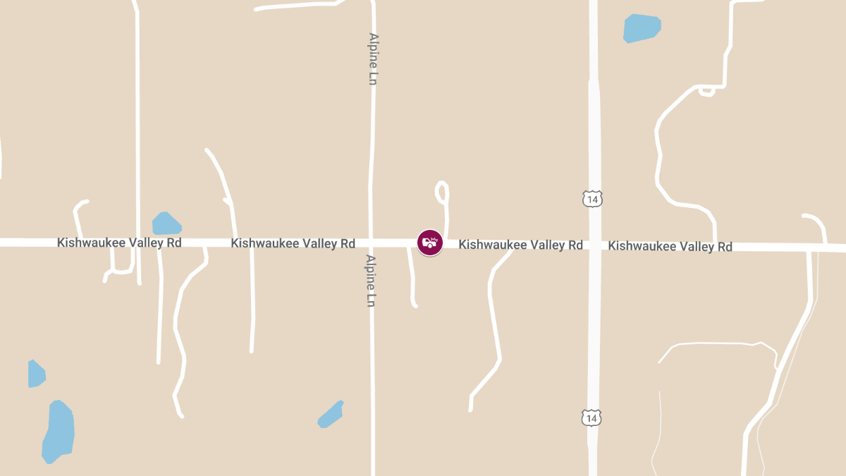 Serious Crash With Injuries on Kishwaukee Valley Rd