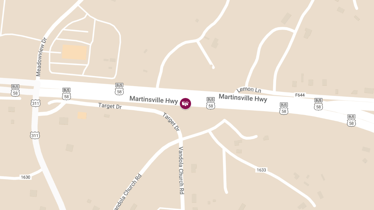 Serious Crash with Entrapment on Martinsville Hwy