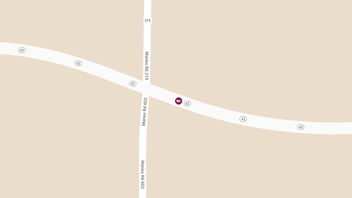 Serious Injury Accident on Highway 42, West of Vienna