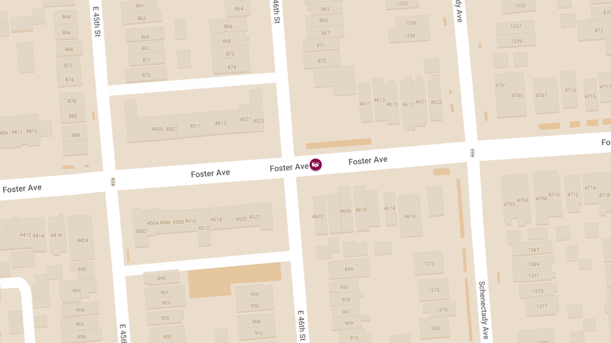 Serious Injury Crash at E 46th St & Foster Ave