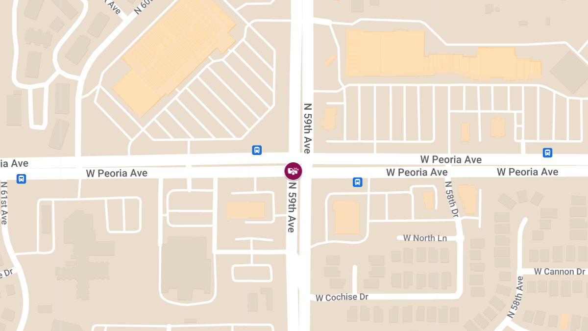 Serious Injury Crash on 59th Ave South of Peoria Ave