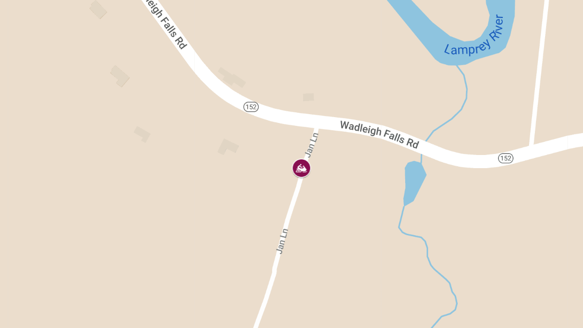 Snowmobile Crash with Injury in Conservation Area Off Jan Lane