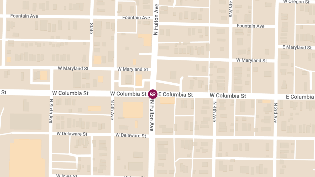 T-Bone Accident with Injuries at W Columbia St & N Fulton Ave