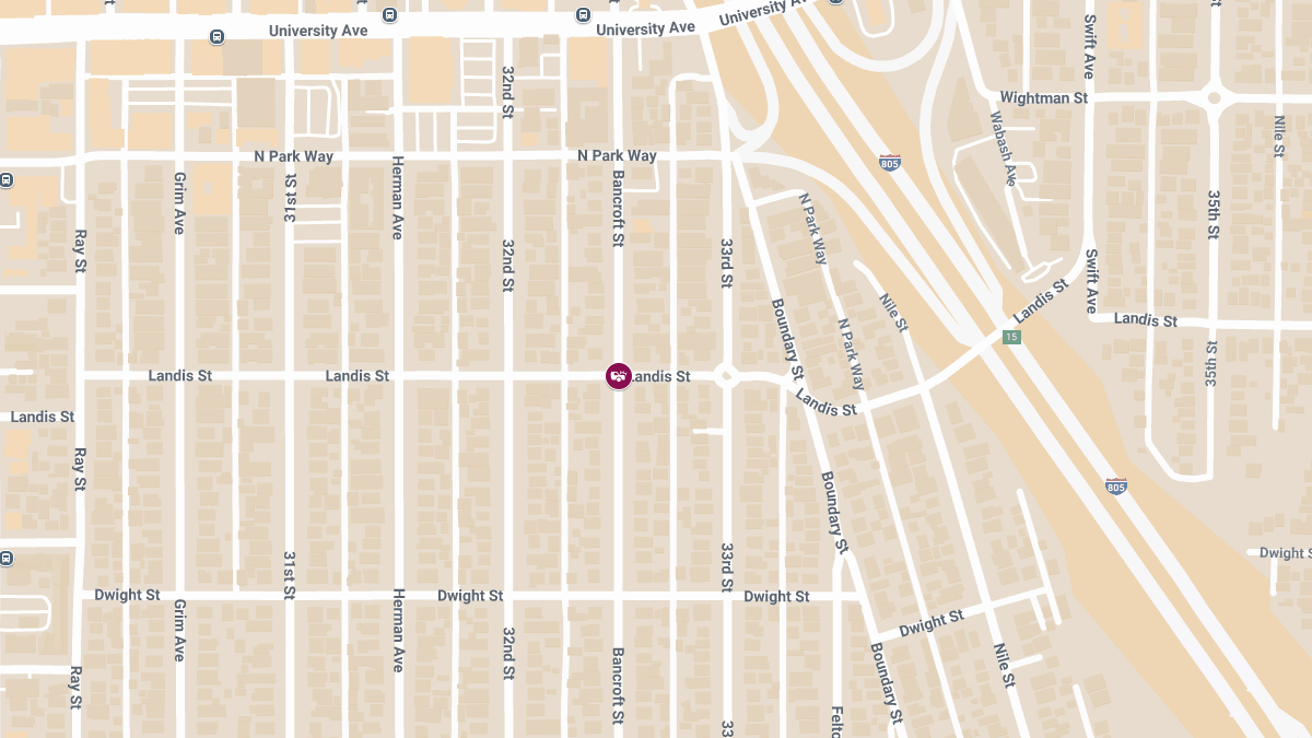 T-Bone Collision With Injuries at Bancroft St & Landis St