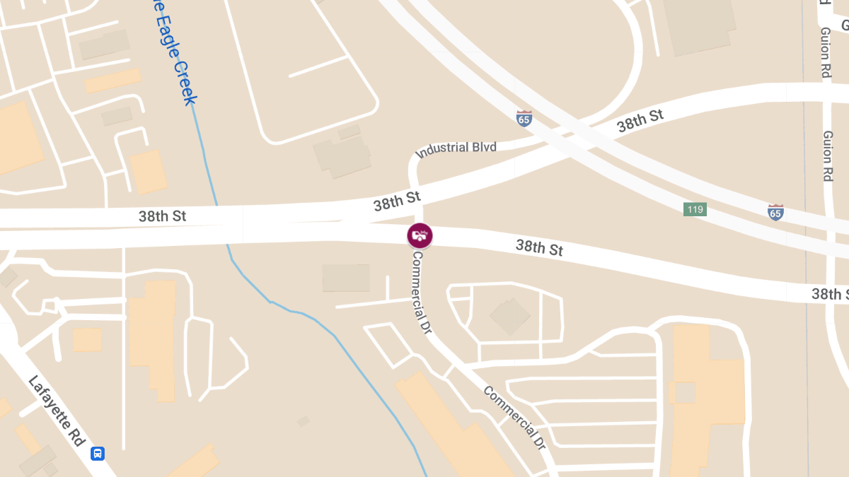 T-Bone Crash with Injuries Involving Chevy Malibu, Sedan at Commercial Dr & W 38th St