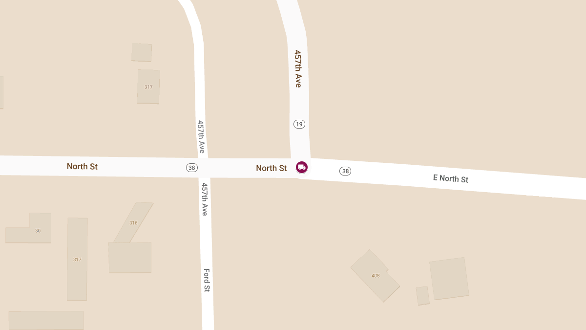 Tesla vs. Grain Truck Crash with Injuries at Hwy 19 & Hwy 38