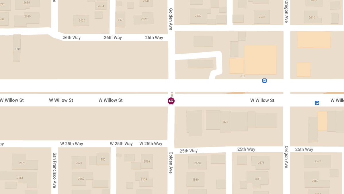 Three-Car Accident with Injuries at W Willow St & Golden Ave