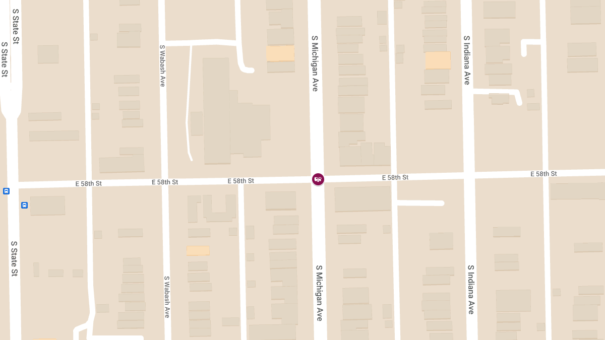 Three-Car Collision With Injuries at E 58th St & S Michigan Ave