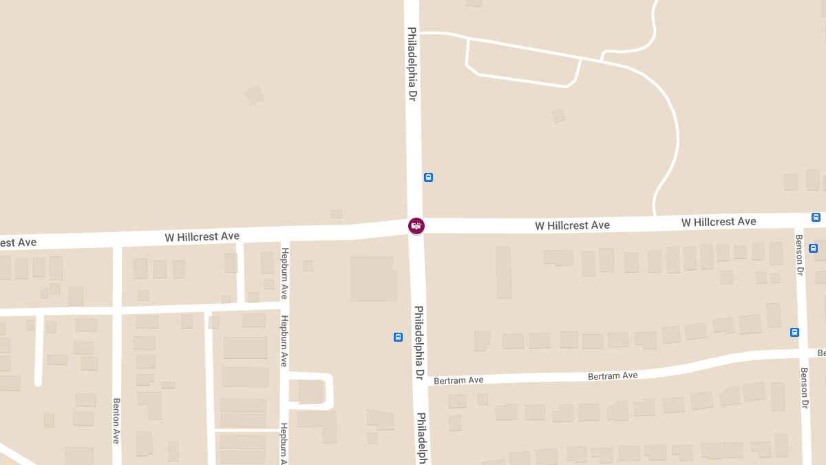 Three Hospitalized After Police Chase Ends in Crash at West Hillcrest Ave & Philadelphia Dr