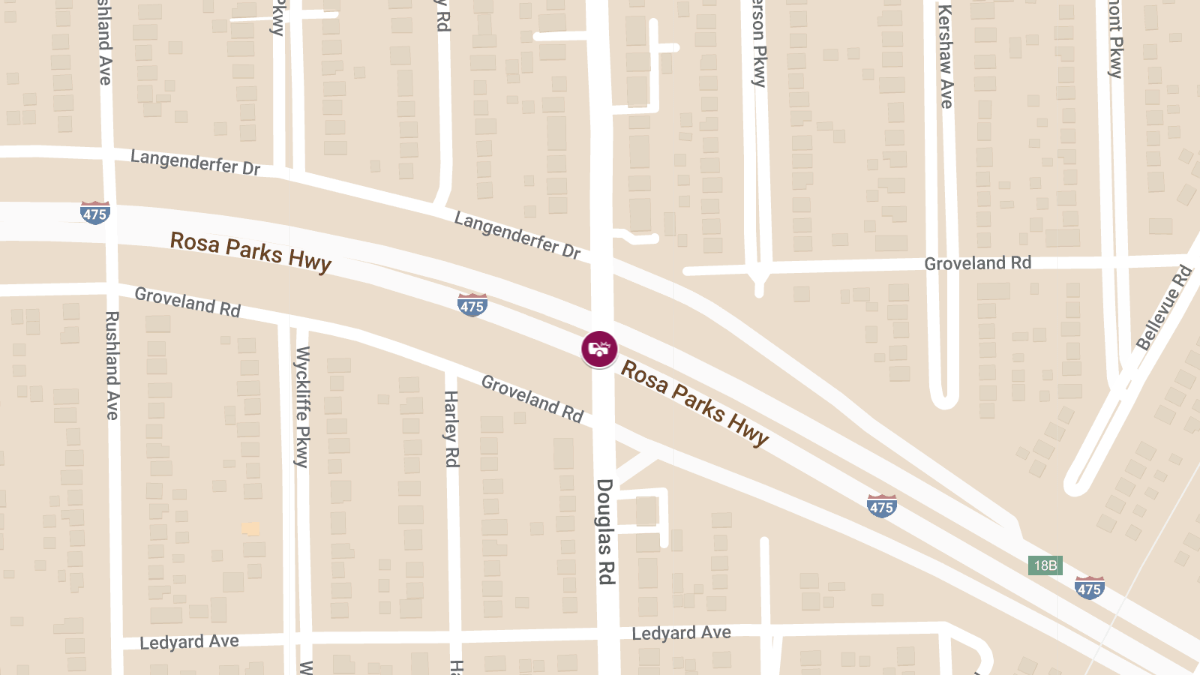 Three Injured in Multi-Vehicle Crash at Douglas Rd & I-475
