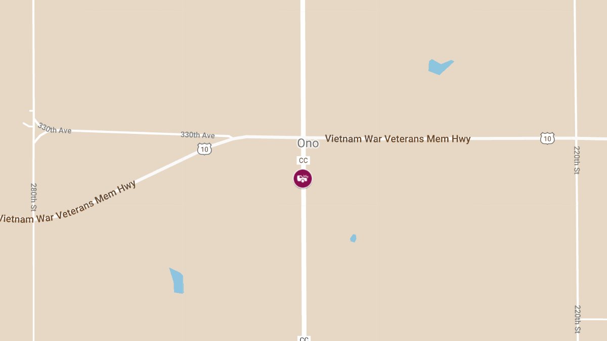 Two-Vehicle Crash With Injuries on County Rd CC