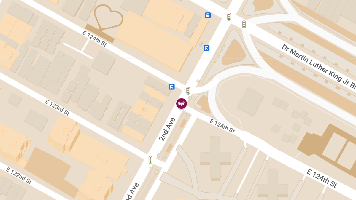 Three Officers Injured in Vehicle Crash at E 124th St & 2nd Ave