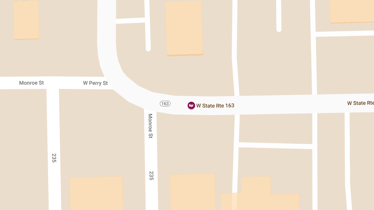 Three Seriously Injured in Two-Vehicle Crash on State Route 163