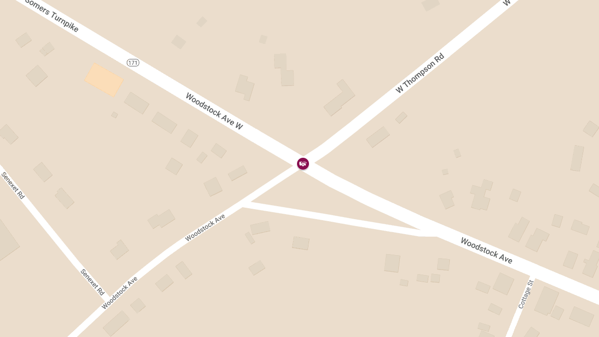 Three-Vehicle Crash Reported at Woodstock Ave W & W Thompson Rd