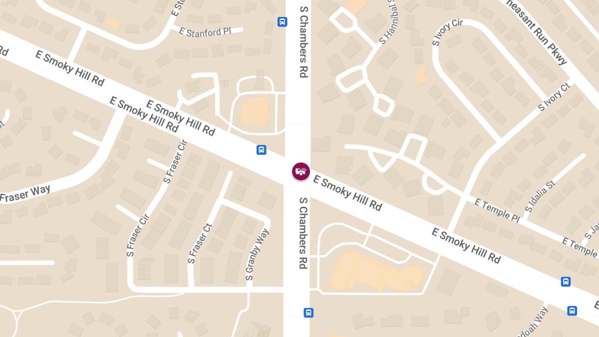 Three-Vehicle Crash at E Smoky Hill Rd & S Chambers Rd Injures Two