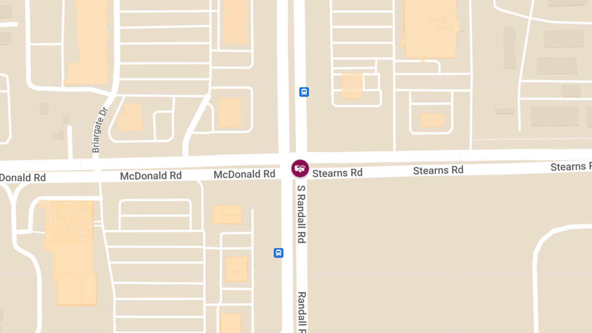 Three-Vehicle Crash with Entrapment at Randall Rd & Stearns Rd