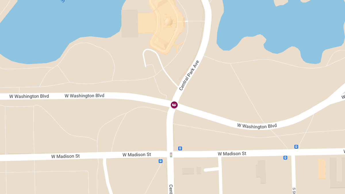 Three-Vehicle Crash with Injuries at N Central Park Ave & W Washington Blvd