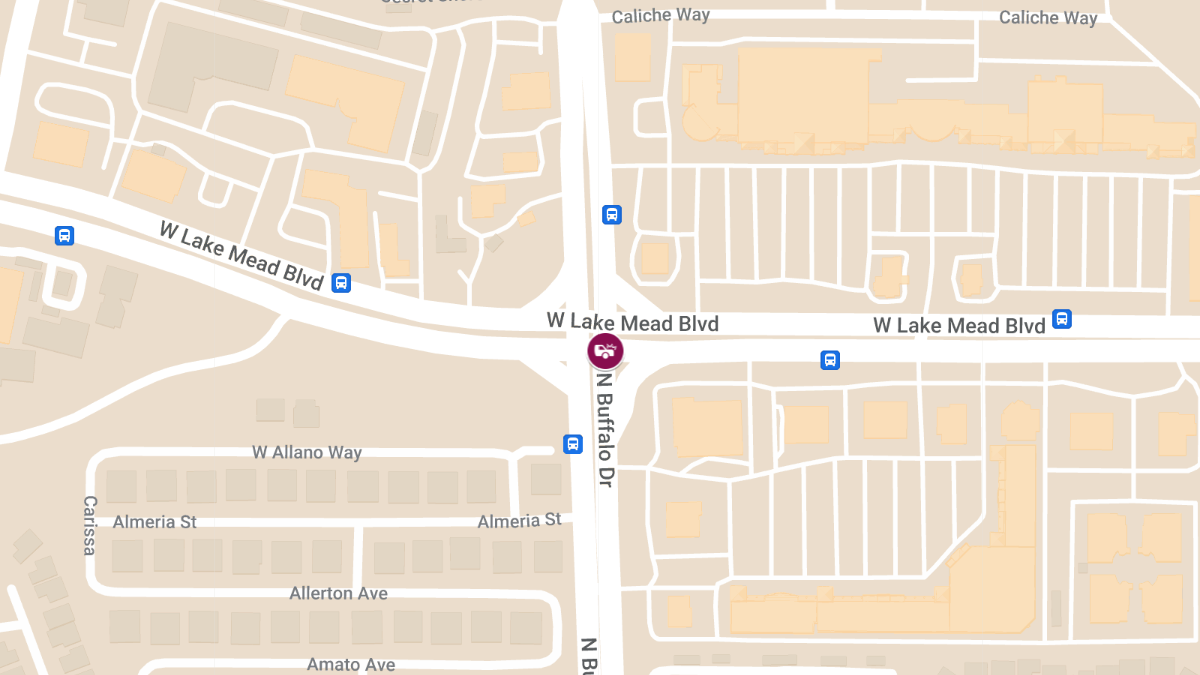 Traffic Accident With Injuries at W Lake Mead Blvd & N Buffalo Dr