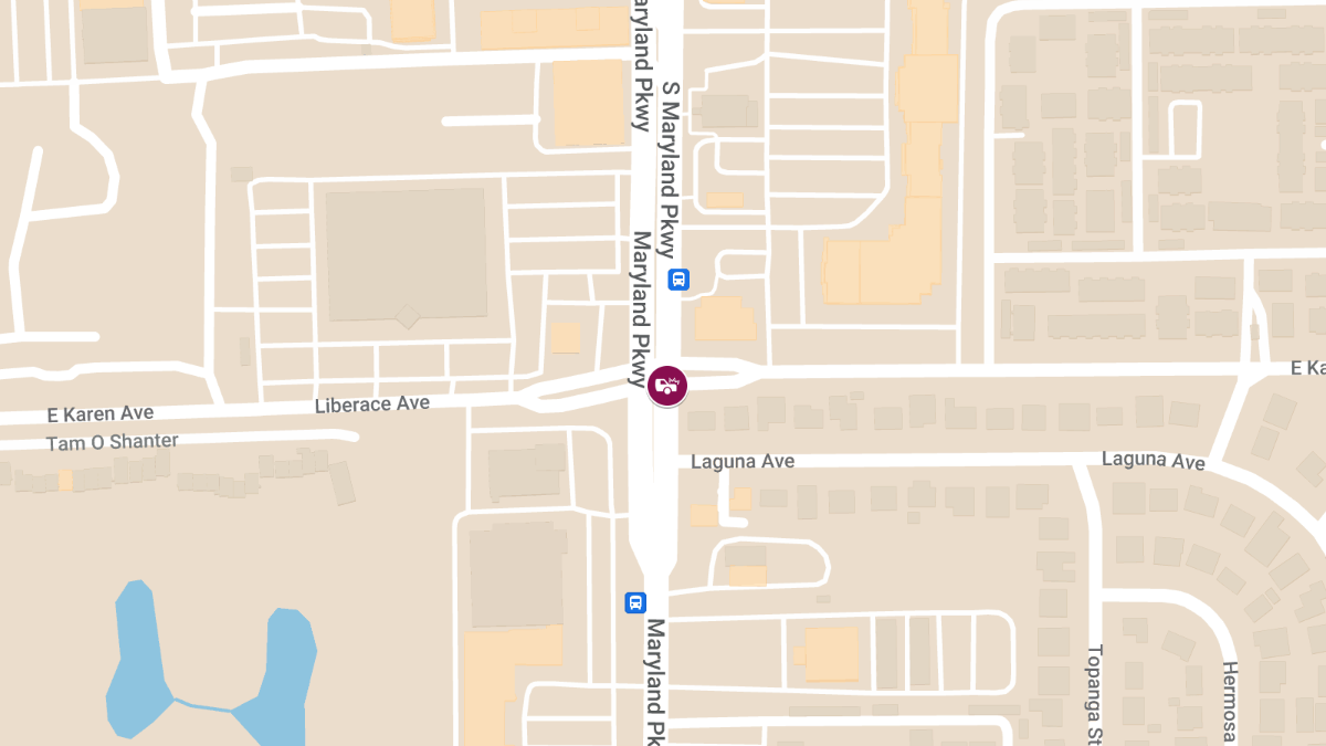 Traffic Accident at Liberace Ave & S Maryland Pkwy Causes Injuries