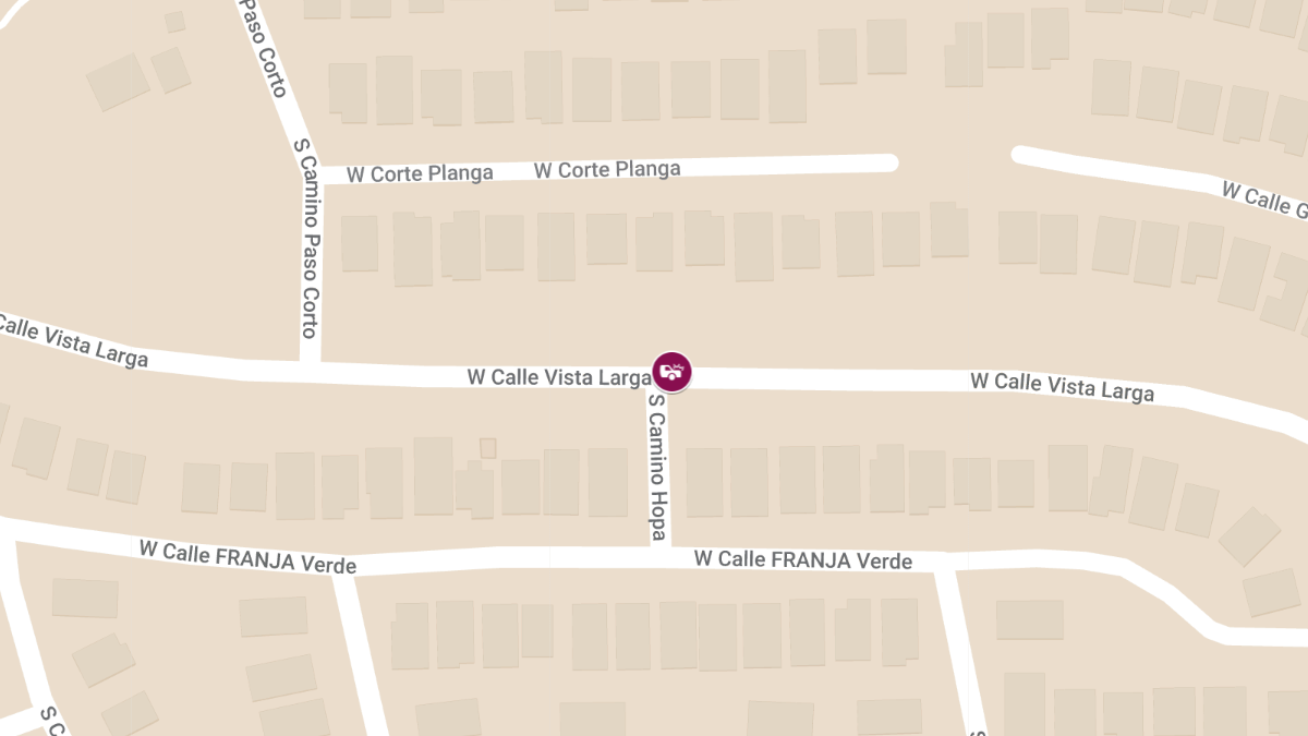 Traffic Accident at S Camino Hopa & W Calle Vista Larga
