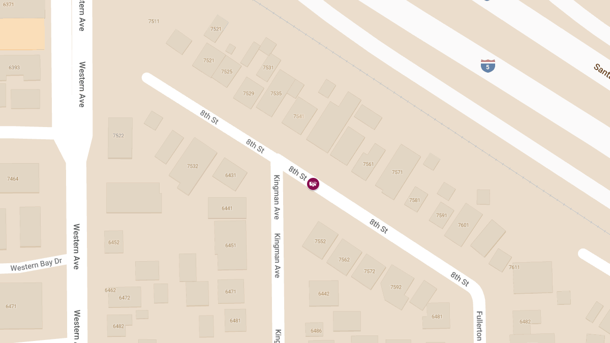 Traffic Accident with Injuries at 7545 8th St