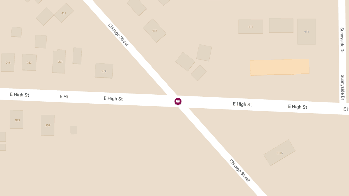 Traffic Accident with Injuries at Chicago St & E High St