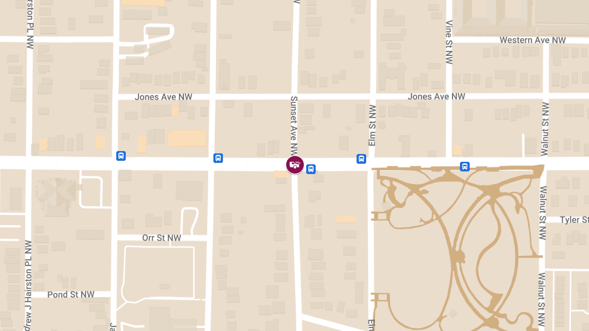 Traffic Accident with Injuries at Sunset Ave NW & Joseph E Boone Blvd NW