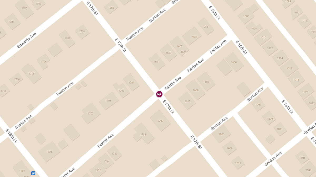 Traffic Collision With Injuries at E 17th St & Fairfax Ave