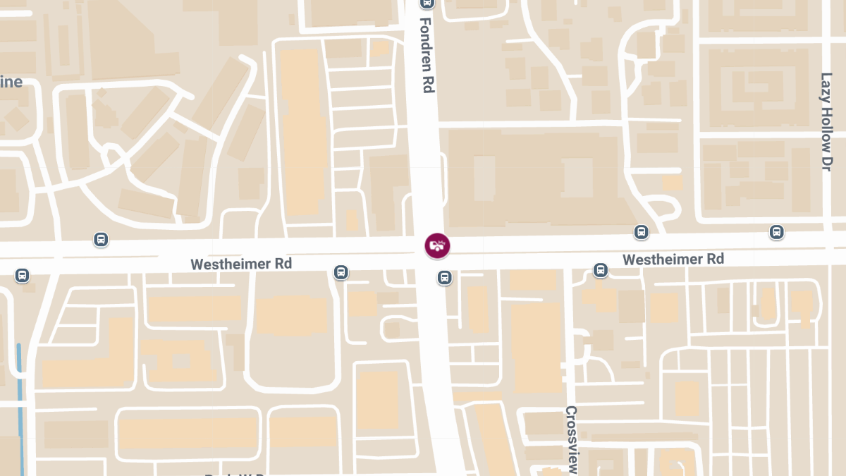 Traffic Collision With Injuries at Fondren Rd & Westheimer Rd