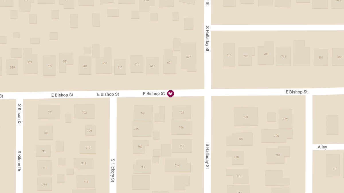 Traffic Collision With Injuries on E Bishop St