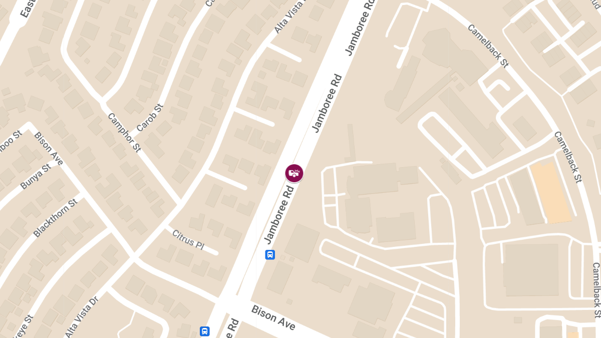 Traffic Collision With Injuries on Jamboree Rd in Lower Peters Canyon