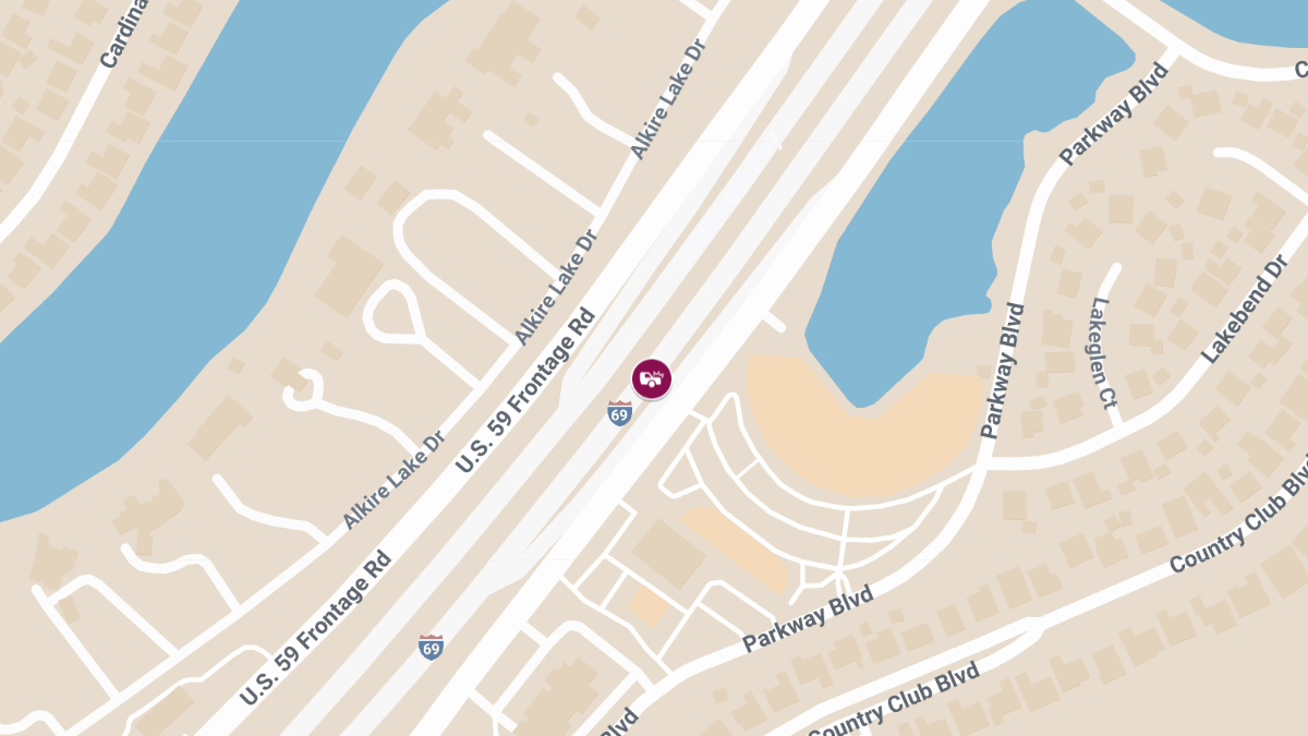 Traffic Collision With Injuries on Southwest Fwy