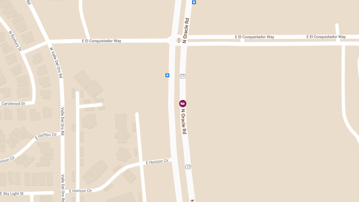 Traffic Collision at 9950 N Oracle Rd