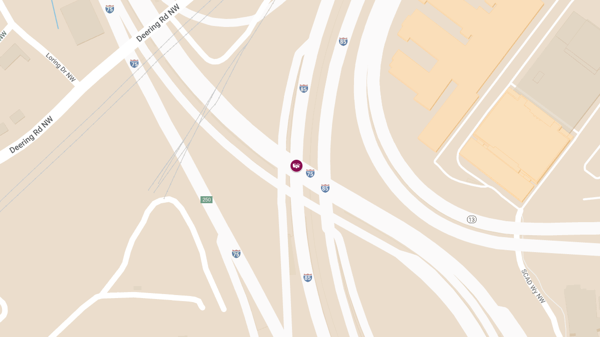 Traffic Collision at I-75 N & I-85 N Causes Injuries