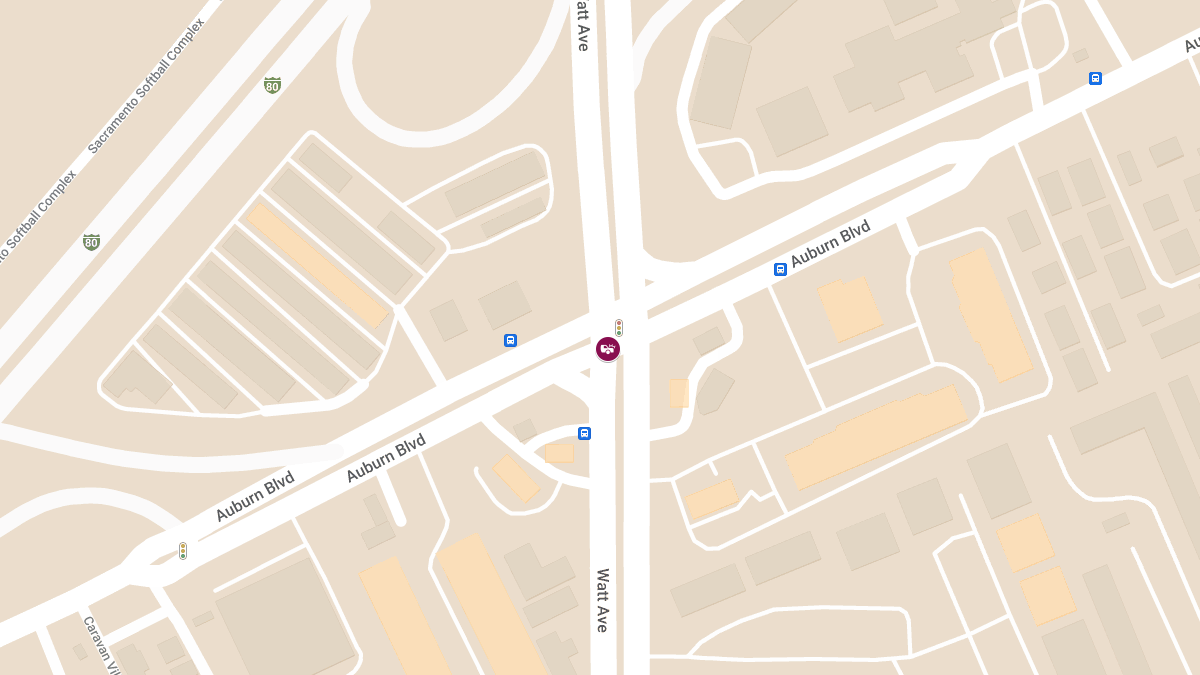 Traffic Collision with Injuries Involving Blue Lexus at Watt Ave & Auburn Blvd