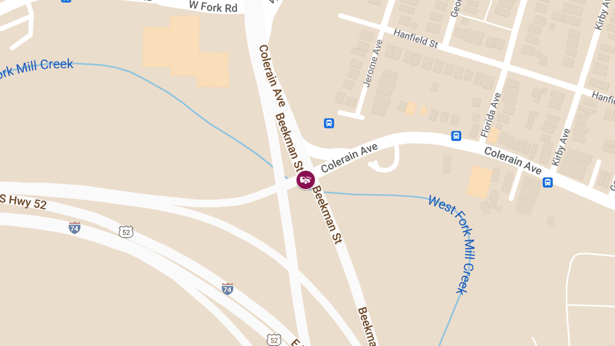 Traffic Collision with Injuries at Colerain Ave & Beekman St