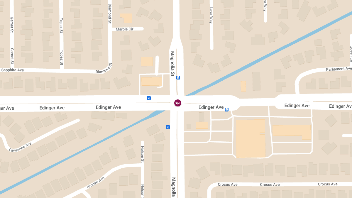 Traffic Collision with Injuries at Edinger Ave and Magnolia St