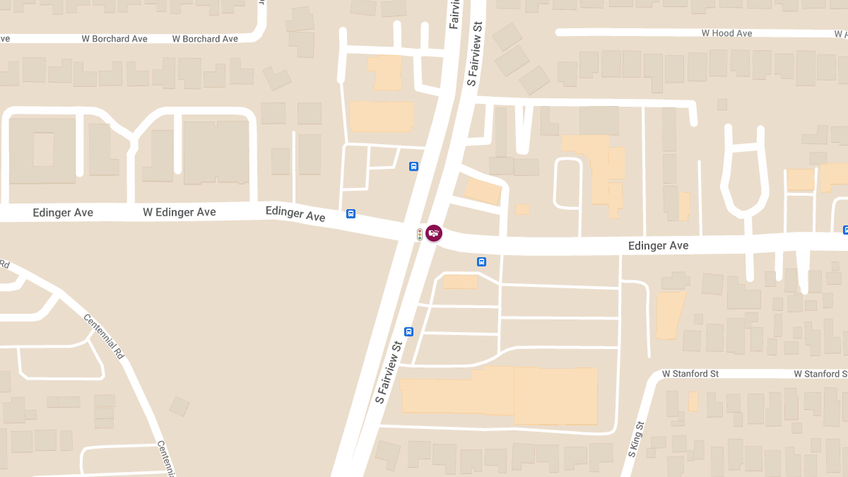 Traffic Collision with Injuries at Fairview St & Edinger Ave
